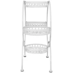 Sunnydaze Decor Sunnydaze Indoor/Outdoor Steel 4-Tiered Ferris Wheel Potted Flower Plant Stand Display - 28" - White 11 Sunnydaze Decor Sunnydaze Indoor/Outdoor Steel 4-Tiered Ferris Wheel Potted Flower Plant Stand Display - 28" - White -Sunnydaze Decor GUEST a4eabd16 02a6 4e90 b4eb 91702206886b