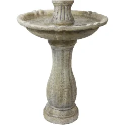 Sunnydaze Decor Sunnydaze 45" H Outdoor Arcade 2-Tier Solar Water Fountain With Battery Backup And LED Light 18 Sunnydaze Decor Sunnydaze 45" H Outdoor Arcade 2-Tier Solar Water Fountain With Battery Backup And LED Light -Sunnydaze Decor GUEST a599eff4 71e1 474d 81c1 a1631f895e13