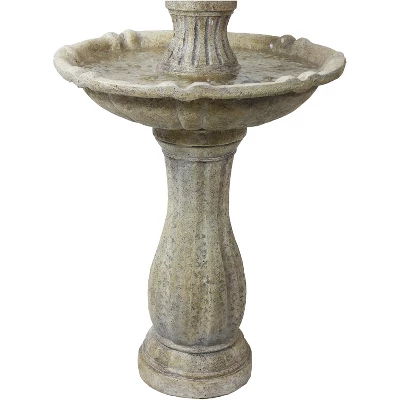 Sunnydaze Decor Sunnydaze 45" H Outdoor Arcade 2-Tier Solar Water Fountain With Battery Backup And LED Light 7 Sunnydaze Decor Sunnydaze 45" H Outdoor Arcade 2-Tier Solar Water Fountain With Battery Backup And LED Light - Image 5