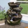 Sunnydaze Decor Sunnydaze Indoor Decorative Calming 5-Step Rock Falls Waterfall Tabletop Water Fountain With LED Lights - 14" -Sunnydaze Decor GUEST a5caa7a2 9d74 4122 b6ab 30ca6fdd9d63