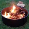 Sunnydaze Decor Sunnydaze Outdoor Heavy-Duty Steel Portable Campfire Ring With Cooking Grate And Fire Poker - 36" - Black -Sunnydaze Decor GUEST a6145ed8 b00b 4eb1 a6e6 e7b34958a9b4
