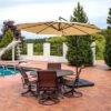 Sunnydaze Decor Sunnydaze Outdoor Steel Offset Cantilever Pool Patio Umbrella With Crank And Cross Base - 10' 2 Sunnydaze Decor Sunnydaze Outdoor Steel Offset Cantilever Pool Patio Umbrella With Crank And Cross Base - 10' -Sunnydaze Decor GUEST a665e08d 193d 442e 8a32 9e99dcd8236f
