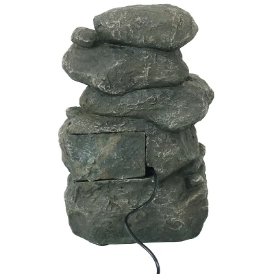Sunnydaze Decor Sunnydaze Indoor Home Decorative Relaxing Stacked Rocks Tabletop Water Fountain With LED Lights - 10" 7 Sunnydaze Decor Sunnydaze Indoor Home Decorative Relaxing Stacked Rocks Tabletop Water Fountain With LED Lights - 10" - Image 5