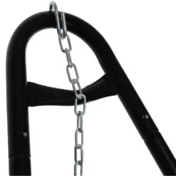 Sunnydaze Decor Sunnydaze Cotton Double Wide 2-Person Rope Hammock With Spreader Bars And Multi-Use Steel Stand - 450 Lb Weight Capacity - White -Sunnydaze Decor GUEST a77f531d 6143 452e b595 5cb8f4749943 2