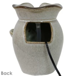 Sunnydaze Decor Sunnydaze Indoor Home Decorative Smooth Ceramic Cascading Side Tiers Tabletop Water Fountain - 8" - Light Brown -Sunnydaze Decor GUEST a8551c36 5210 4699 89aa 9ab676ba4c70