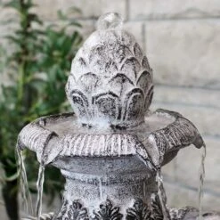 Sunnydaze Decor Sunnydaze 50"H Electric Fiberglass Reinforced Concrete 3-Tier Mediterranean-Inspired Outdoor Water Fountain -Sunnydaze Decor GUEST aa635ed2 1cdd 442b bd87 84b0c7ae678d