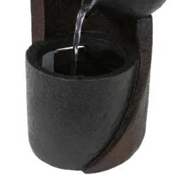 Sunnydaze Decor Sunnydaze Indoor Home Decorative Resin 3-Tier Descending Bowls Tabletop Water Fountain - 9" - Dark Brown -Sunnydaze Decor GUEST aa891eff f32b 4ba7 945c b0640061788b
