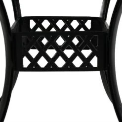 Sunnydaze Decor Sunnydaze Outdoor Crossweave Design Black Cast Aluminum Round Patio Dining Table With Umbrella Hole 9 Sunnydaze Decor Sunnydaze Outdoor Crossweave Design Black Cast Aluminum Round Patio Dining Table With Umbrella Hole -Sunnydaze Decor GUEST ab9e11d2 912c 490d 91e4 3efcca35f467