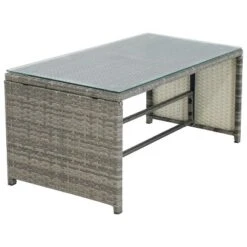 Sunnydaze Decor Sunnydaze Outdoor Longford Patio Sectional Sofa Conversation Set With Cushions And Table - 3pc -Sunnydaze Decor GUEST ad5b48db f653 4972 89d9 9b74578abc3f