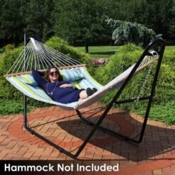 Sunnydaze Decor Sunnydaze Heavy-Duty Universal Multi-Use Heavy-Duty Steel Hammock Stand For 9 To 14 Feet Hammocks - 550 Lb Weight Capacity -Sunnydaze Decor GUEST af1c2c98 97de 4017 aa30 2f8617efc242