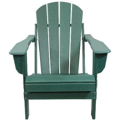 Sunnydaze Decor Sunnydaze Portable, Foldable, Outdoor Adirondack Chair - All-Weather Design - 300-Pound Capacity - 34.5" H 8 Sunnydaze Decor Sunnydaze Portable, Foldable, Outdoor Adirondack Chair - All-Weather Design - 300-Pound Capacity - 34.5" H - Image 6