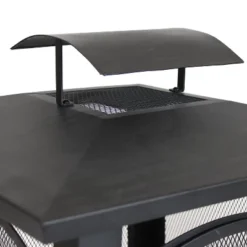 Sunnydaze Decor Sunnydaze Outdoor Camping Or Backyard Steel Pagoda Style Fire Pit With Log Poker And Wood Grate - 32" - Black 10 Sunnydaze Decor Sunnydaze Outdoor Camping Or Backyard Steel Pagoda Style Fire Pit With Log Poker And Wood Grate - 32" - Black -Sunnydaze Decor GUEST b040e543 37a8 46a4 93d5 f10f8e5a1085