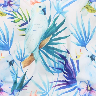 Sunnydaze Decor Sunnydaze Hanging Hammock Chair Swing With Spreader Bar And Padded Back For Backyard And Patio - 300 Lb Weight Capacity - Parrot Print 5 Sunnydaze Decor Sunnydaze Hanging Hammock Chair Swing With Spreader Bar And Padded Back For Backyard And Patio - 300 Lb Weight Capacity - Parrot Print - Image 3