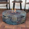 Sunnydaze Decor Sunnydaze Outdoor Cast Stone Propane Gas Fire Pit Heater Kit With Lava Rocks - 30" Diameter -Sunnydaze Decor GUEST b2122dd3 8ce8 4ee9 91fb 98c2430aa19f