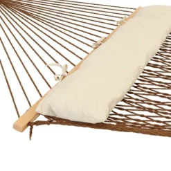 Sunnydaze Decor Sunnydaze Double Wide 2-Person Polyester Rope Hammock With Spreader Bars - 400-Pound Weight Capacity -Sunnydaze Decor GUEST b249298e 51c5 4638 8cff ecb5cd6d88bb
