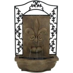 Sunnydaze Decor Sunnydaze 33"H Electric Polystone French Lily Design Outdoor Wall-Mount Water Fountain 17 Sunnydaze Decor Sunnydaze 33"H Electric Polystone French Lily Design Outdoor Wall-Mount Water Fountain -Sunnydaze Decor GUEST b280e912 927f 4f65 8ff5 31627d31267c 1
