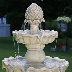Sunnydaze Decor Sunnydaze 51"H Electric Polyresin And Fiberglass 3-Tier Pineapple Top Outdoor Water Fountain 15 Sunnydaze Decor Sunnydaze 51"H Electric Polyresin And Fiberglass 3-Tier Pineapple Top Outdoor Water Fountain -Sunnydaze Decor GUEST b2f4bf52 e762 4a5e bb11 c55660ca8123