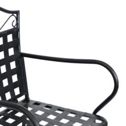 Sunnydaze Decor Sunnydaze Outdoor Scrolling Wrought Iron Bar Chair And Table Set - Black -Sunnydaze Decor GUEST b4ed7a39 8c6b 4fcc a27d f462dad0aa94