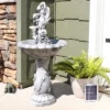 Sunnydaze Decor Sunnydaze Outdoor Polyresin Fairy Flower Solar Powered Water Fountain Feature With Battery Backup - 42" -Sunnydaze Decor GUEST b55e583d 7b17 421c a67e 4655a77d243e