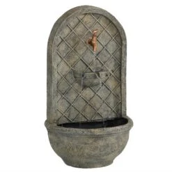 Sunnydaze Decor Sunnydaze 26"H Electric Polystone Messina Outdoor Wall-Mount Water Fountain -Sunnydaze Decor GUEST b614220d 4dd5 4746 af64 c916dc510dd8