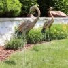 Sunnydaze Decor Sunnydaze Golden Crane Metal Outdoor Elegant Garden Statue - Gold/Blue – 2pc -Sunnydaze Decor GUEST b746b74c 9c7a 4b4a 8aff 49e14a889606