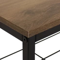 Sunnydaze Decor Sunnydaze Indoor Industrial-Style Hall Tree Bench With Coat/Shoe Rack - MDP Shelves With Powder-Coated Steel Frame - Brown - 67 In -Sunnydaze Decor GUEST b7a452e9 202a 4e9f aa62 67a60cd91ae9