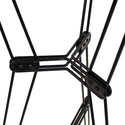 Sunnydaze Decor Sunnydaze Indoor Modern Furniture Steel Wire Bar Table With Faux Woodgrain Tabletop - Brown 7 Sunnydaze Decor Sunnydaze Indoor Modern Furniture Steel Wire Bar Table With Faux Woodgrain Tabletop - Brown - Image 5