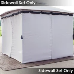 Sunnydaze Decor Sunnydaze Gazebo 4-Piece Polyester Sidewall Set For 10' X 13' Soft Top Rectangle Patio Gazebo - 125" W X 77" H 13 Sunnydaze Decor Sunnydaze Gazebo 4-Piece Polyester Sidewall Set For 10' X 13' Soft Top Rectangle Patio Gazebo - 125" W X 77" H -Sunnydaze Decor GUEST b97c1f2d 1b4e 49b4 9407 451fca45980d