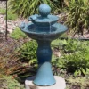 Sunnydaze Decor Sunnydaze 27"H Electric Green Ceramic 2-Tier Resting Birds Outdoor Water Fountain -Sunnydaze Decor GUEST bb8662d2 af6e 4b79 88d8 63692a04d424