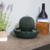 Sunnydaze Decor Sunnydaze Indoor Home Decorative Smooth Glazed Ceramic Orb Tabletop Water Fountain Feature - 7" - Green -Sunnydaze Decor GUEST bc5fb246 80da 4062 932e 6b1d61fe9c77