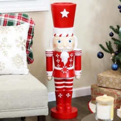 Sunnydaze Decor Sunnydaze Alfonso The Noble Large Indoor/Outdoor Nutcracker Statue - Red/White - 36"