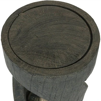 Sunnydaze Decor Sunnydaze 31"H Electric Resin Contemporary Double Helix Column Outdoor Water Fountain With LED Light 6 Sunnydaze Decor Sunnydaze 31"H Electric Resin Contemporary Double Helix Column Outdoor Water Fountain With LED Light - Image 4