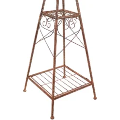 Sunnydaze Decor Sunnydaze Rustic Windmill Metal Outdoor Garden Statue With Tiers - 51" H - Brown/Copper -Sunnydaze Decor GUEST c41eef5f 6b10 41e5 b911 dabaa2659227