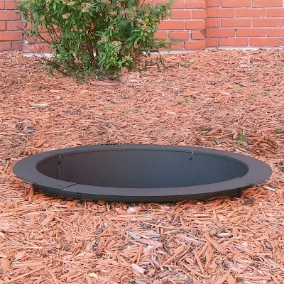 Sunnydaze Decor Sunnydaze Outdoor Heavy-Duty Steel Portable Above Ground Or In-Ground Round Fire Pit Liner Ring - Black 5 Sunnydaze Decor Sunnydaze Outdoor Heavy-Duty Steel Portable Above Ground Or In-Ground Round Fire Pit Liner Ring - Black - Image 3