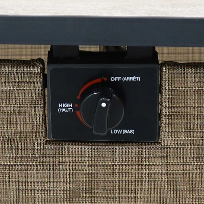 Sunnydaze Decor Sunnydaze Reykir Modern Smokeless Metal Outdoor Fire Pit With Tile Tabletop And Rafa Fabric Sides - 24" H 6 Sunnydaze Decor Sunnydaze Reykir Modern Smokeless Metal Outdoor Fire Pit With Tile Tabletop And Rafa Fabric Sides - 24" H - Image 4