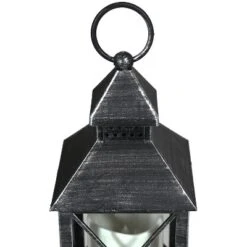 Sunnydaze Decor Sunnydaze 10" Yorktown Black Traditional Style Plastic And Glass Battery Operated Indoor LED Candle Lantern -Sunnydaze Decor GUEST c66410f2 f6bf 4bed b50a d8cb06a8c08b