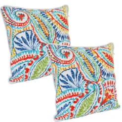 Sunnydaze Decor Sunnydaze Indoor/Outdoor Square Accent Decorative Throw Pillows For Patio Or Living Room Furniture - 16" - 2pc -Sunnydaze Decor GUEST c70d0bdf 3ab6 4984 b7f2 e8a79472d458