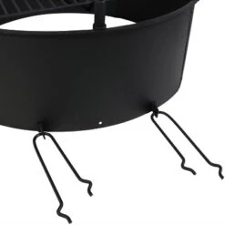 Sunnydaze Decor Sunnydaze Outdoor Heavy-Duty Steel Portable Campfire Ring With Cooking Grate And Fire Poker - 36" - Black 10 Sunnydaze Decor Sunnydaze Outdoor Heavy-Duty Steel Portable Campfire Ring With Cooking Grate And Fire Poker - 36" - Black -Sunnydaze Decor GUEST c85113e3 cd2b 4fd9 9d7f e1de16893c2d