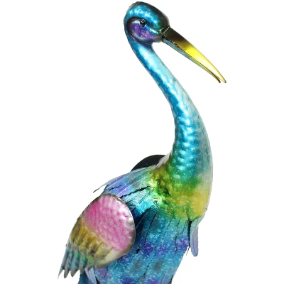 Sunnydaze Decor Sunnydaze Metal Crane Outdoor Garden Statue Yard Art Sculpture - 29" 4 Sunnydaze Decor Sunnydaze Metal Crane Outdoor Garden Statue Yard Art Sculpture - 29" - Image 2
