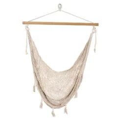 Sunnydaze Decor Sunnydaze Lightweight Cotton/Nylon Rope Outdoor Mayan Hammock Chair -Sunnydaze Decor GUEST ca0d7087 0621 440f 8af6 35a65324499c