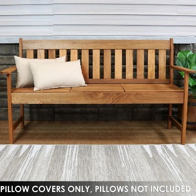 Sunnydaze Decor Sunnydaze Indoor/Outdoor Weather-Resistant Polyester Square Decorative Pillow Cover Only With Zipper Closures 8 Sunnydaze Decor Sunnydaze Indoor/Outdoor Weather-Resistant Polyester Square Decorative Pillow Cover Only With Zipper Closures - Image 6