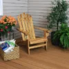 Sunnydaze Decor Sunnydaze Outdoor Natural Fir Wood Rustic Lounge Backyard Patio Adirondack Chair - Light Charred Finish -Sunnydaze Decor GUEST cca8c44f 0cb9 4b5c 94e2 fcf6bbd306d9