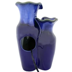 Sunnydaze Decor Sunnydaze Indoor Decorative Smooth Ceramic Glazed Pitchers Desktop Tabletop Water Fountain - 11" - Blue 14 Sunnydaze Decor Sunnydaze Indoor Decorative Smooth Ceramic Glazed Pitchers Desktop Tabletop Water Fountain - 11" - Blue -Sunnydaze Decor GUEST ce85b829 0674 45a8 adc4 0f2cf8a045d1