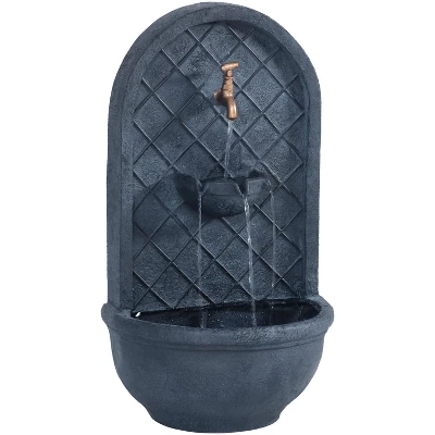 Sunnydaze Decor Sunnydaze 26"H Solar Polystone Messina Outdoor Wall-Mount Water Fountain 16 Sunnydaze Decor Sunnydaze 26"H Solar Polystone Messina Outdoor Wall-Mount Water Fountain - Image 14