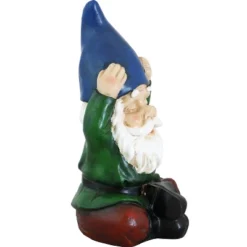 Sunnydaze Decor Sunnydaze Sage The Yoga Garden Gnome Lightweight Indoor/Outdoor Resin Lawn And Garden Statue - 11" H -Sunnydaze Decor GUEST d0c156fc d798 4cc7 928a 64794a4279fb