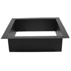 Sunnydaze Decor Sunnydaze Outdoor Heavy-Duty Steel Portable Above Ground Or In-Ground Square Fire Pit Liner Ring - Black -Sunnydaze Decor GUEST d0e30a76 0109 408e b7b3 d0e491649cc7