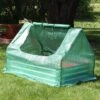 Sunnydaze Decor Sunnydaze Steel Raised Garden Bed With Greenhouse Cover - Green -Sunnydaze Decor GUEST d10e375a bb6f 4992 b7d6 abc2769258c2