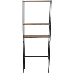Sunnydaze Decor Sunnydaze 3 Shelf Iron And Veneer Over The Toilet Etagere Bathroom Storage Cabinet Space Saver -Sunnydaze Decor GUEST d1b3348c 9c44 4823 99b4 b48b1aa6d97b