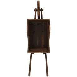 Sunnydaze Decor Sunnydaze Wooden Decorative Wheelbarrow Planter For Patio, Lawn And Garden - 35" L X 10" W X 11" - Brown -Sunnydaze Decor GUEST d1ca2e0c c7bb 4c74 b369 84a6a8dc30c3