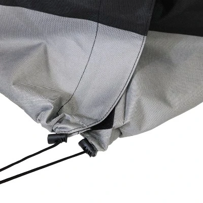 Sunnydaze Decor Sunnydaze Outdoor Weather-Resistant Heavy-Duty Polyester With PVC Backing Firewood Log Rack Cover - Gray And Black 6 Sunnydaze Decor Sunnydaze Outdoor Weather-Resistant Heavy-Duty Polyester With PVC Backing Firewood Log Rack Cover - Gray And Black - Image 4